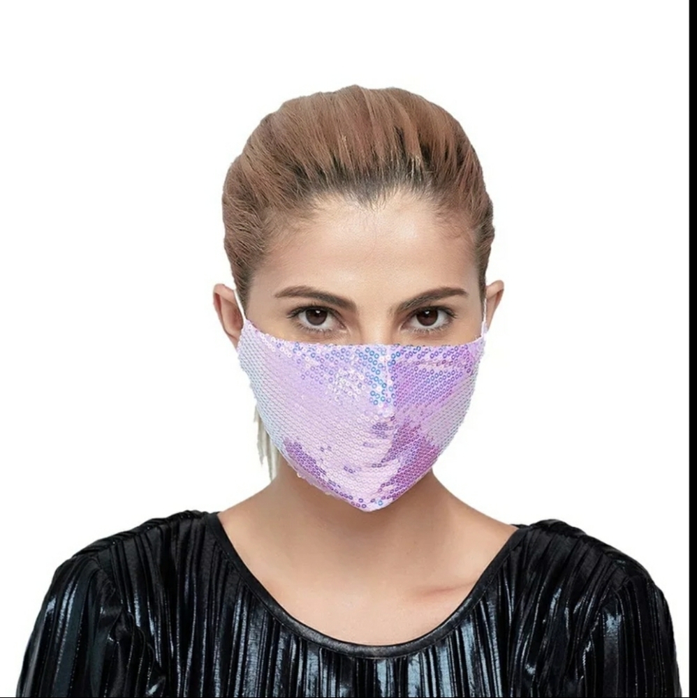 Pink bling bling Sequins face mask/face covering